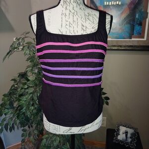 Longitude Tankini Swim Top Size 14!